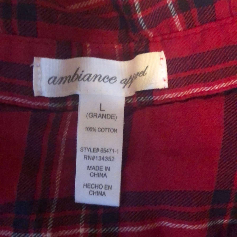 Red and Black Long-Sleeve Flannel - Picture 7 of 9